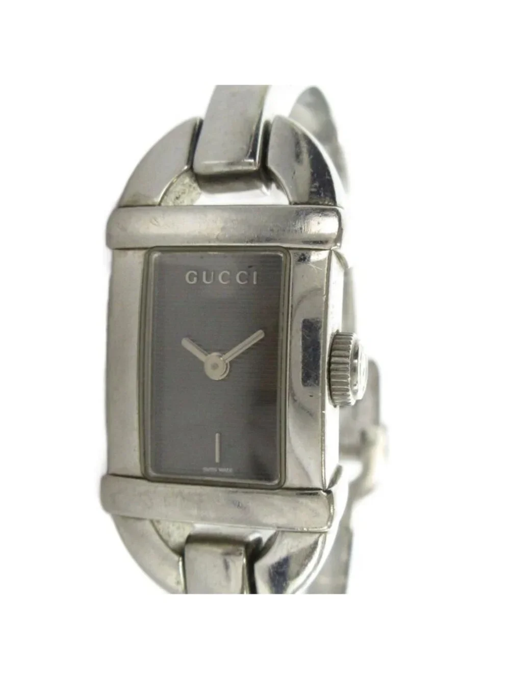 Gucci Watch Quartz Logo Square White Dial Silver Gucci Quartz Man 111J Watch - Etsy main image 2